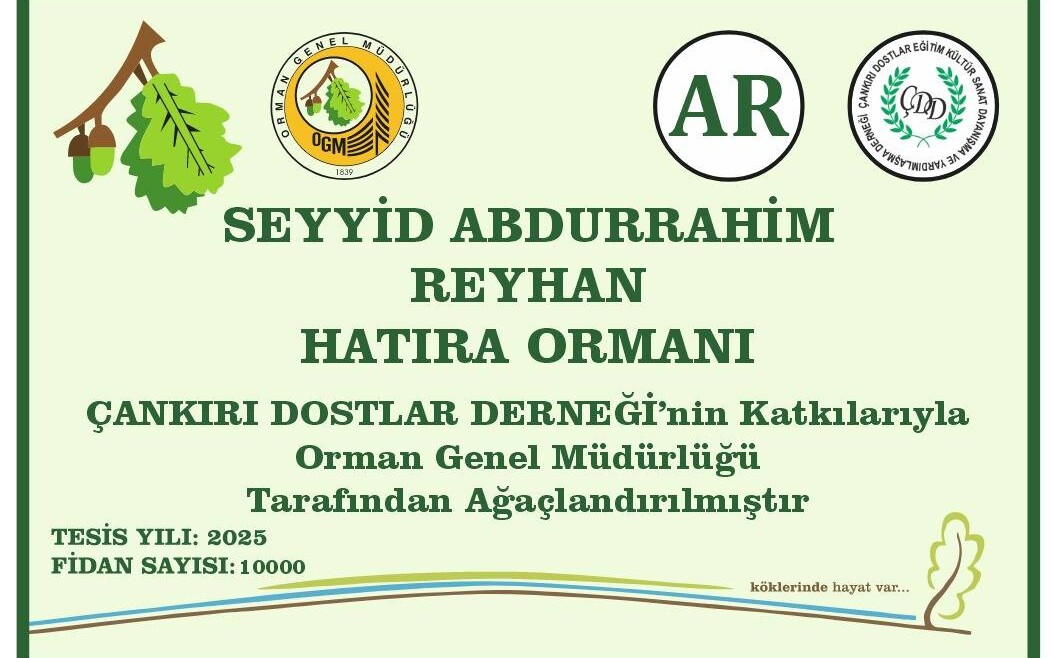 Birlikte Hatıra Ormanımıza Katkı Sağladık