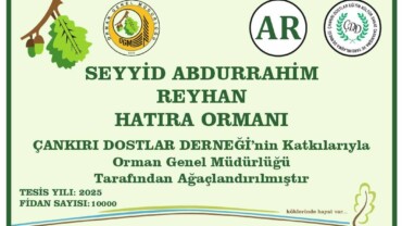 Birlikte Hatıra Ormanımıza Katkı Sağladık